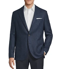 Daniel Cremieux Signature Label Wool Blend Herringbone Blazer