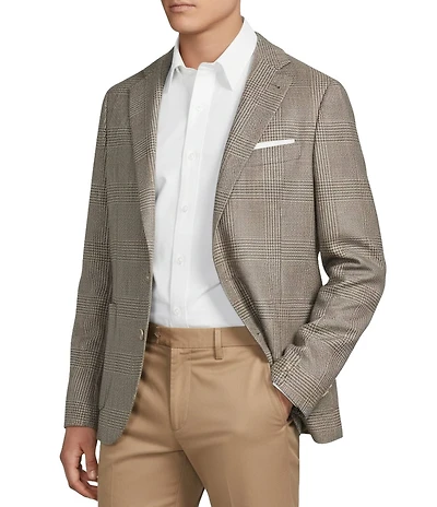 Daniel Cremieux Signature Label Wool Blend Plaid Blazer