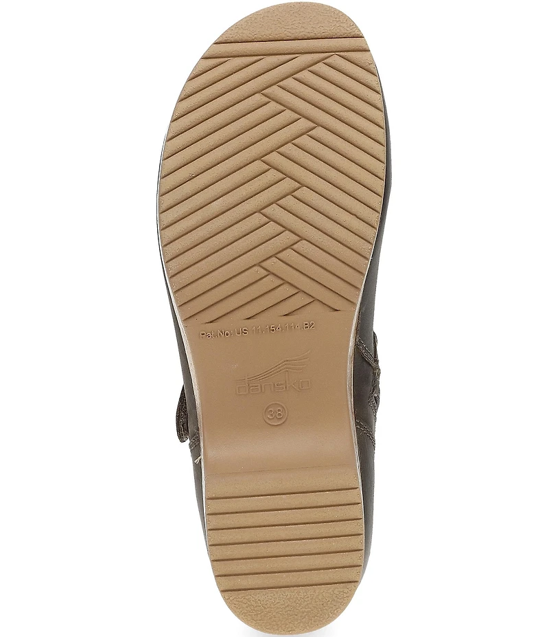 Dansko Baylin Leather Studded Buckle Booties