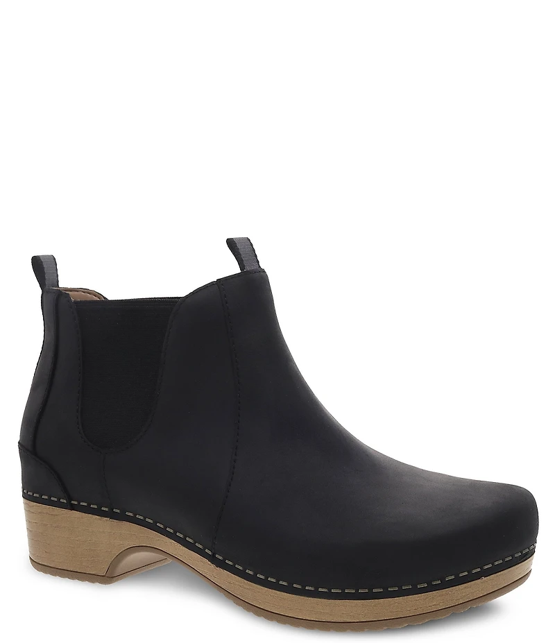 Dansko Becka Leather Clog Chelsea Booties