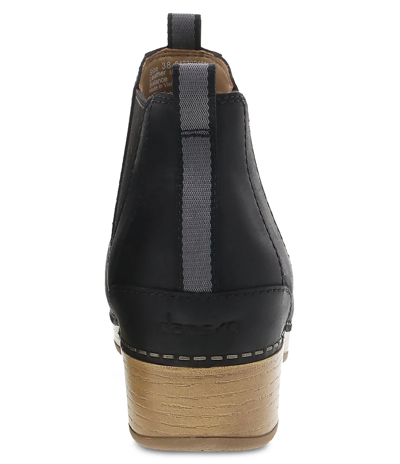 Dansko Becka Leather Clog Chelsea Booties