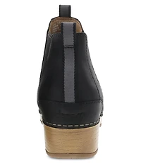 Dansko Becka Leather Clog Chelsea Booties