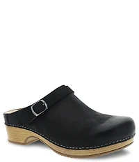 Dansko Berry Nubuck Suede Buckle Hardware Strap Clogs