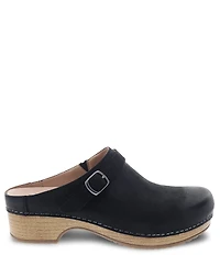 Dansko Berry Nubuck Suede Buckle Hardware Strap Clogs
