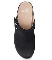 Dansko Berry Nubuck Suede Buckle Hardware Strap Clogs