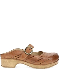 Dansko Blaire Perforated Leather Mary Jane Clogs