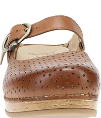 Dansko Blaire Perforated Leather Mary Jane Clogs