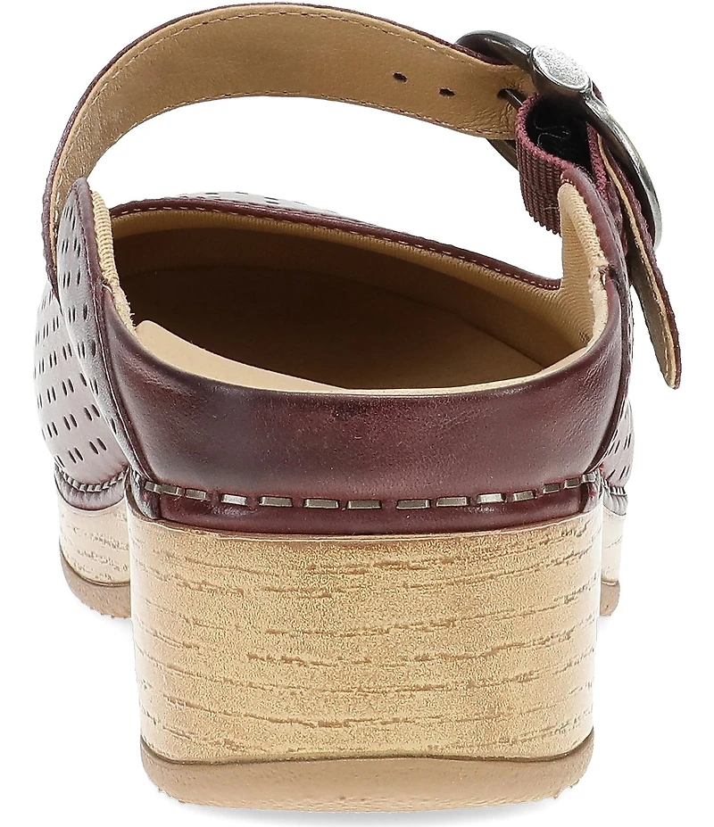 Dansko Blaire Perforated Leather Mary Jane Clogs