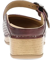 Dansko Blaire Perforated Leather Mary Jane Clogs