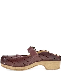 Dansko Blaire Perforated Leather Mary Jane Clogs