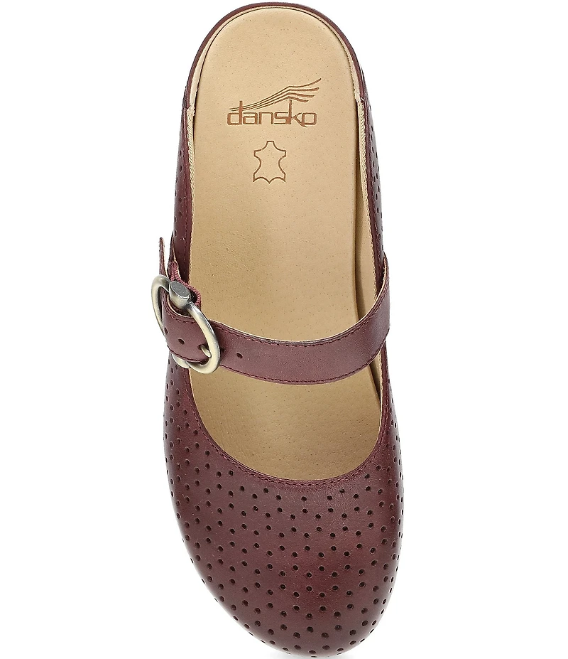 Dansko Blaire Perforated Leather Mary Jane Clogs