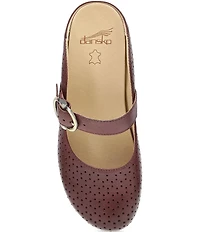 Dansko Blaire Perforated Leather Mary Jane Clogs