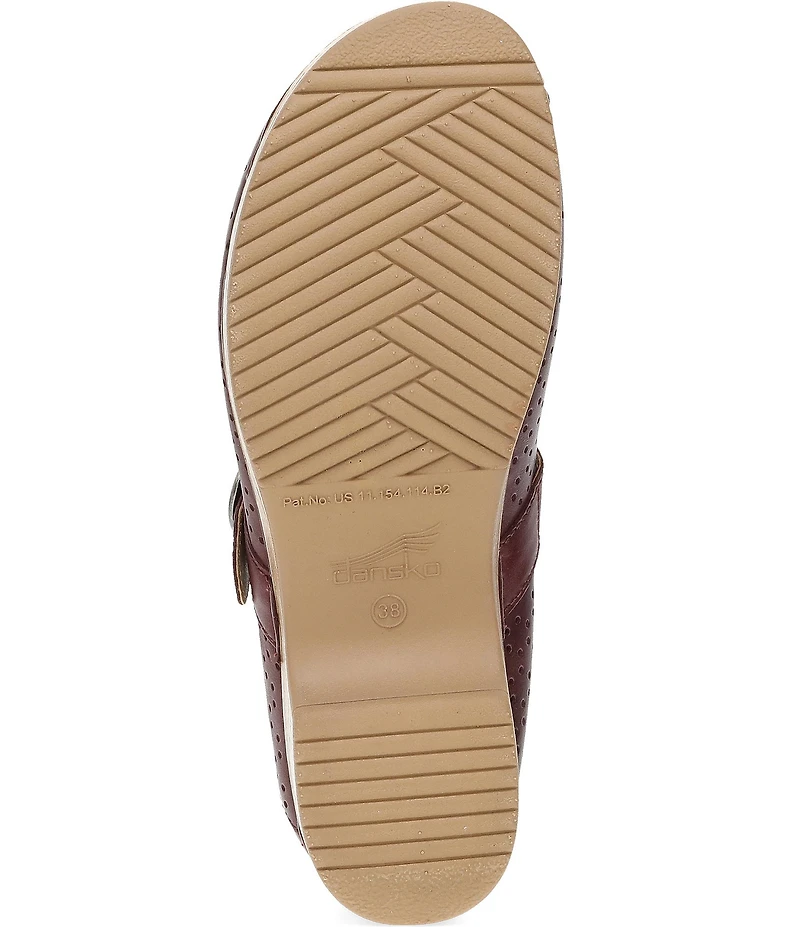 Dansko Blaire Perforated Leather Mary Jane Clogs