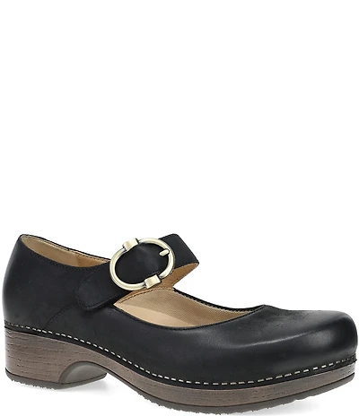 Dansko Bonny Leather Mary Jane Clogs