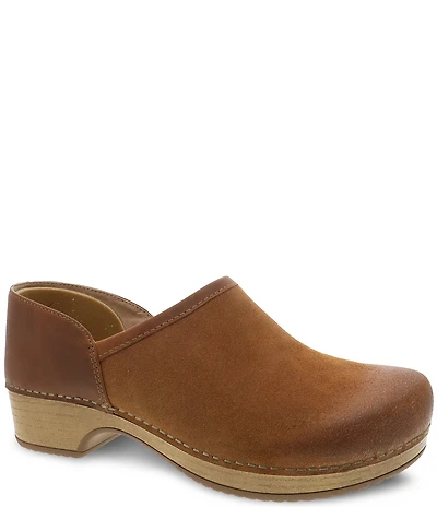 Dansko Brenna Burnished Suede Clogs