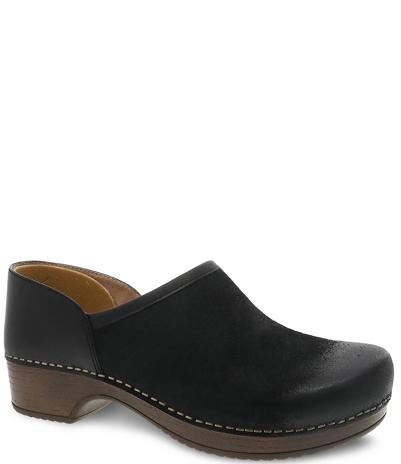 Dansko Brenna Burnished Suede Clogs