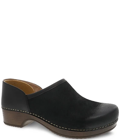 Dansko Brenna Burnished Suede Clogs