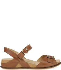 Dansko Candace Leather Buckle Hardware Hook-and-Loop Sandals