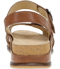 Dansko Candace Leather Buckle Hardware Hook-and-Loop Sandals
