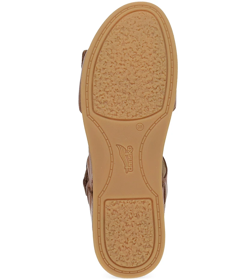 Dansko Candace Leather Buckle Hardware Hook-and-Loop Sandals