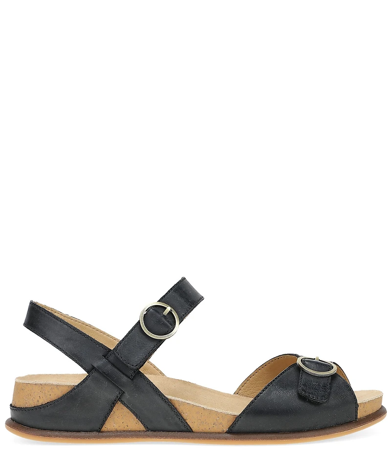 Dansko Candace Leather Buckle Hardware Hook-and-Loop Sandals