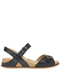 Dansko Candace Leather Buckle Hardware Hook-and-Loop Sandals