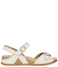 Dansko Candace Leather Buckle Hardware Hook-and-Loop Sandals