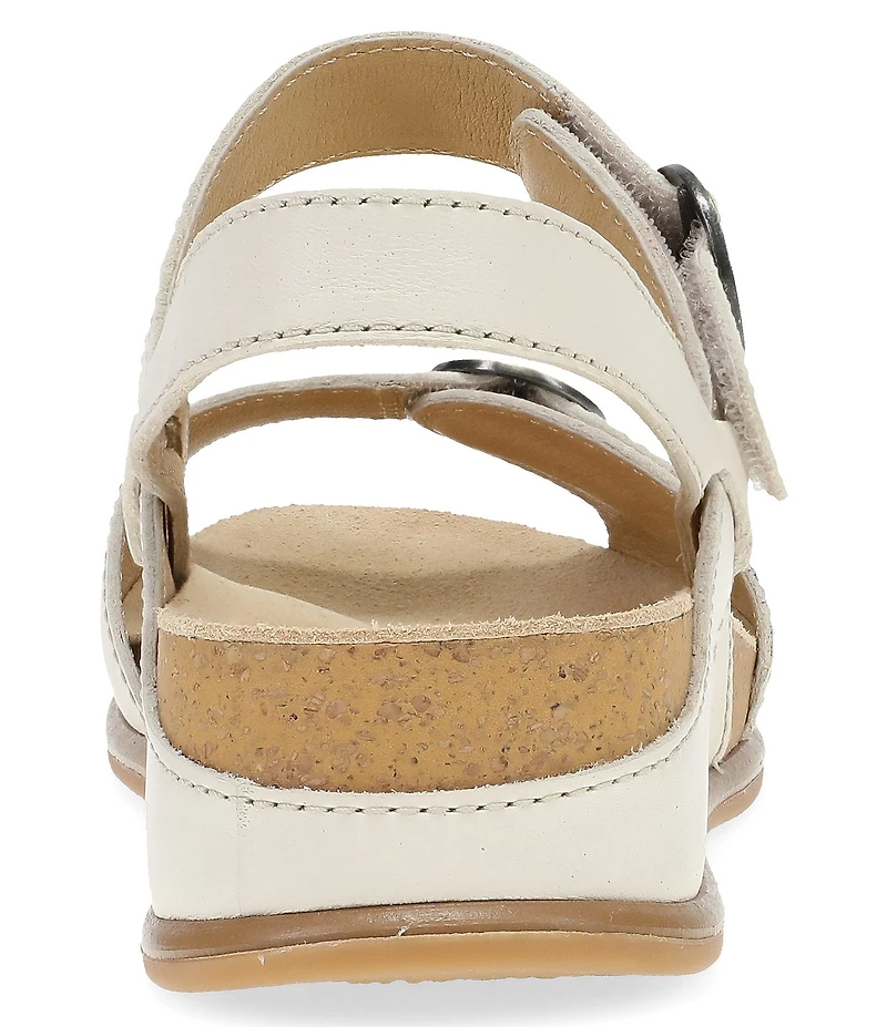 Dansko Candace Leather Buckle Hardware Hook-and-Loop Sandals