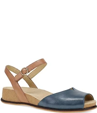 Dansko Cass Leather Ankle Wrap Hook-and-Loop Sandals