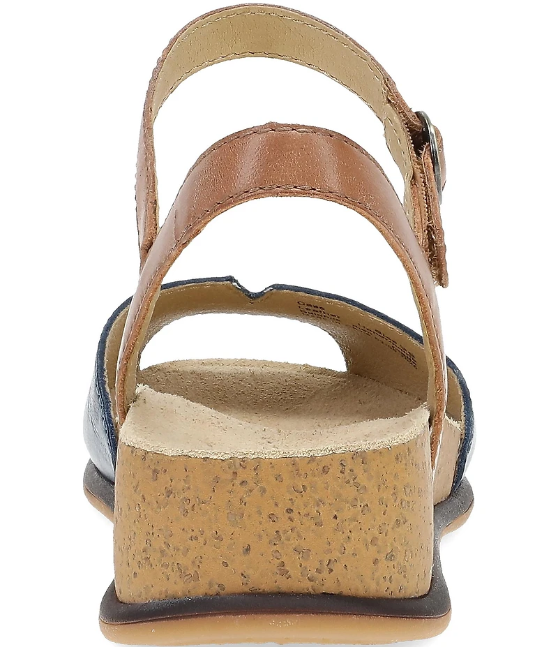 Dansko Cass Leather Ankle Wrap Hook-and-Loop Sandals