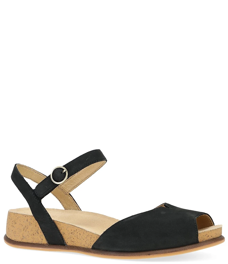 Dansko Cass Nubuck Suede Sandals