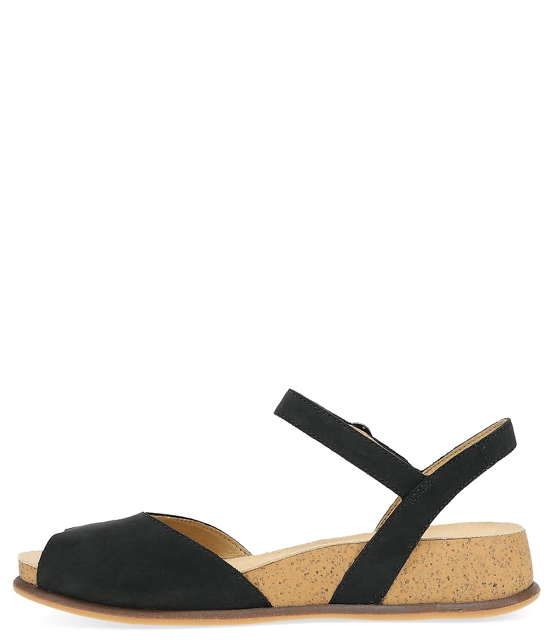 Dansko Cass Nubuck Suede Sandals