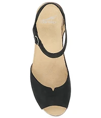 Dansko Cass Nubuck Suede Sandals