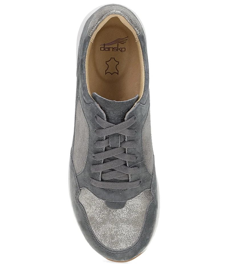 Dansko Catie Suede Metallic Oxford Sneakers