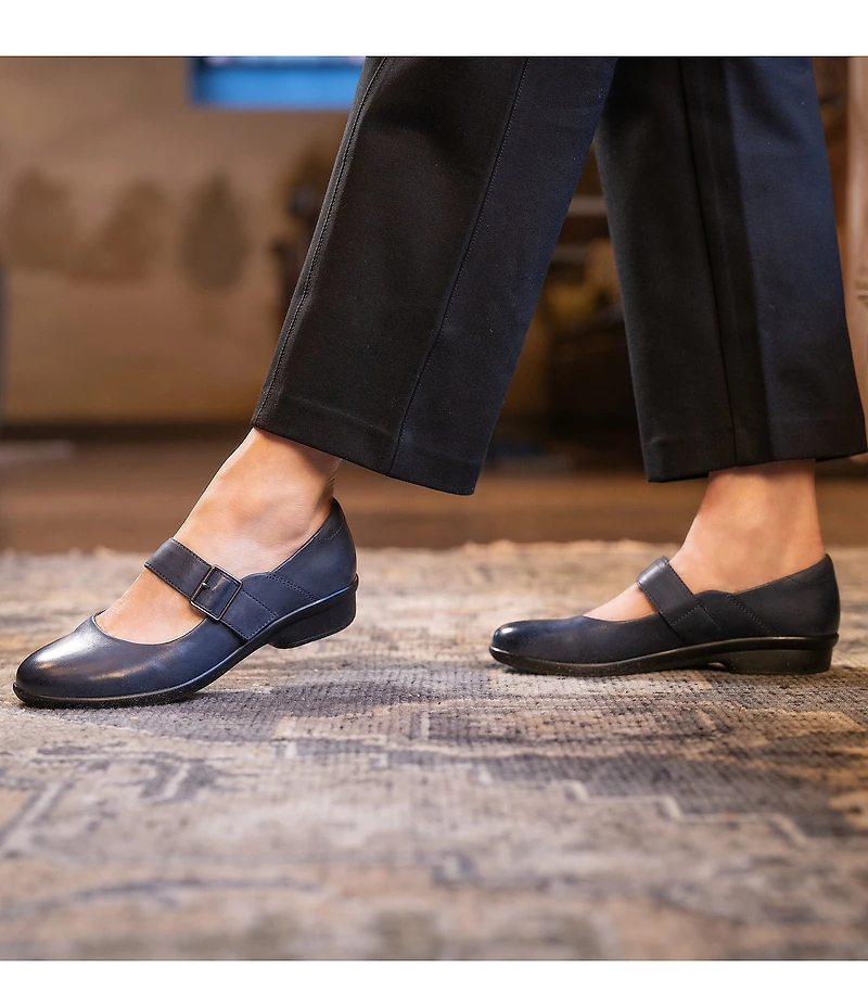 Dansko Collette Burnished Nubuck Leather Mary Jane Pumps