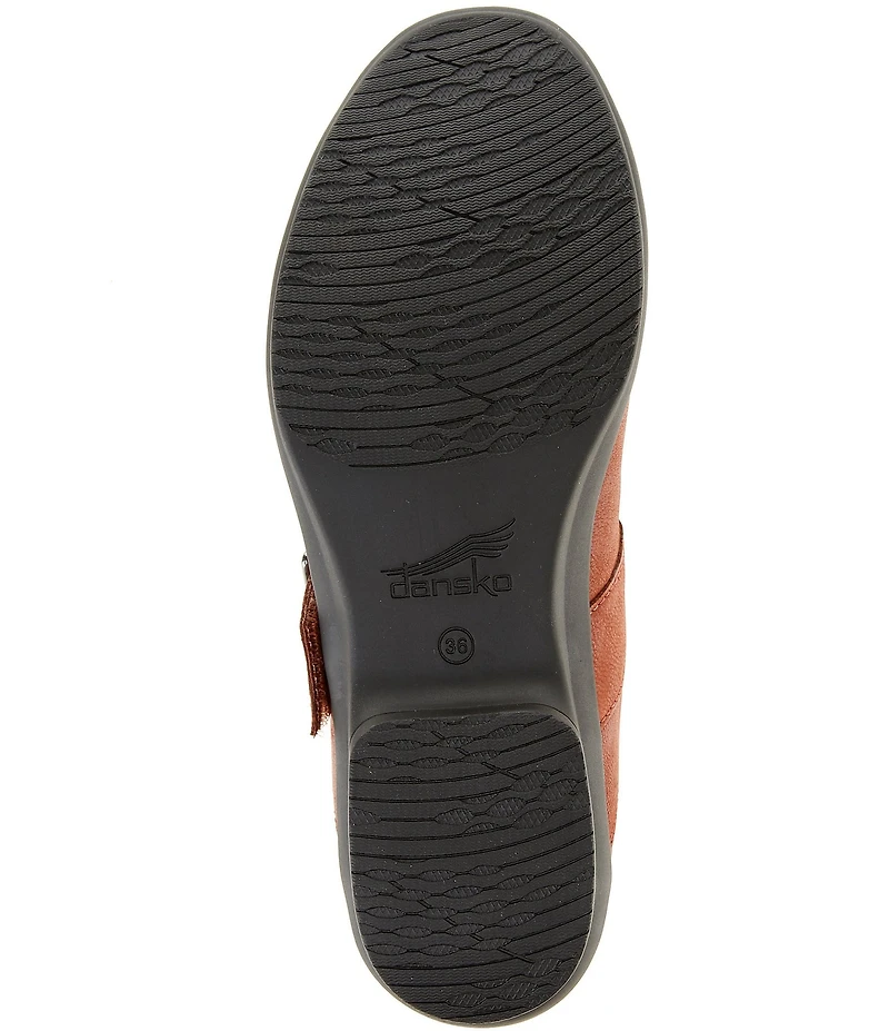 Dansko Collette Burnished Nubuck Leather Mary Jane Pumps