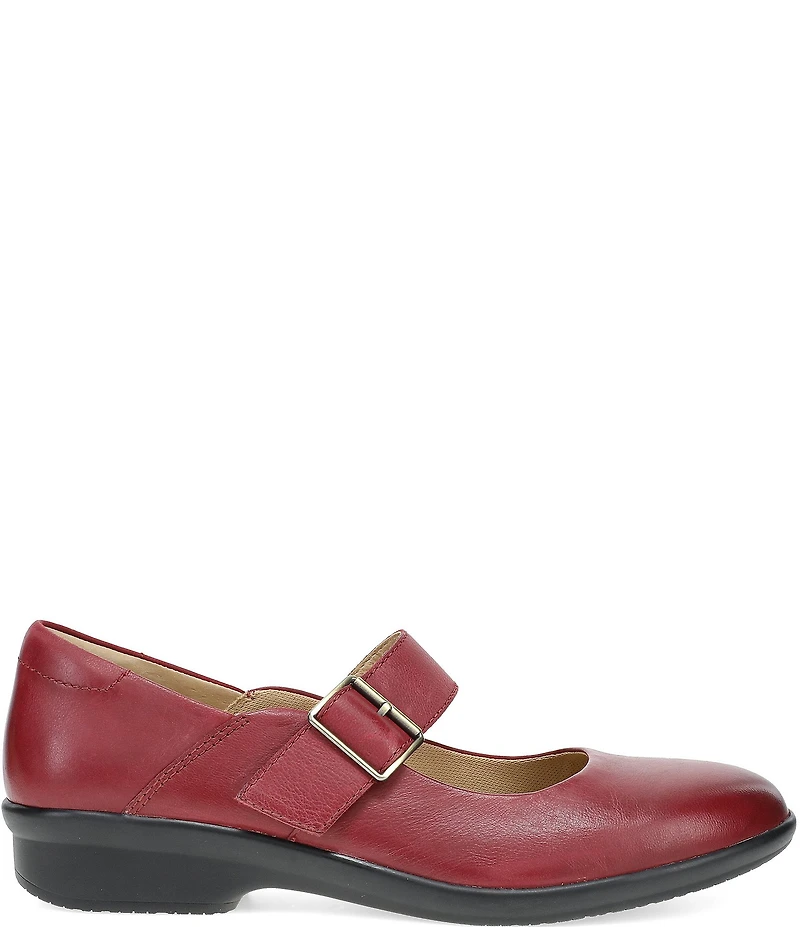 Dansko Collette Burnished Nubuck Leather Mary Jane Pumps