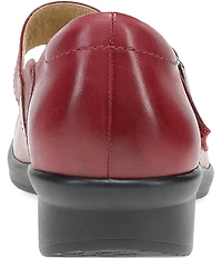Dansko Collette Burnished Nubuck Leather Mary Jane Pumps