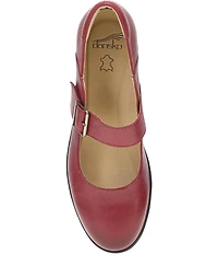 Dansko Collette Burnished Nubuck Leather Mary Jane Pumps