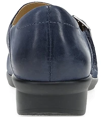 Dansko Collette Burnished Nubuck Leather Mary Jane Pumps