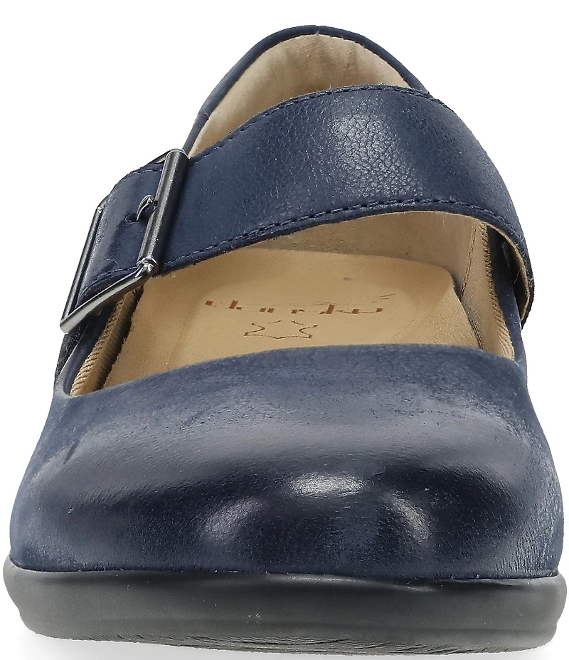 Dansko Collette Burnished Nubuck Leather Mary Jane Pumps