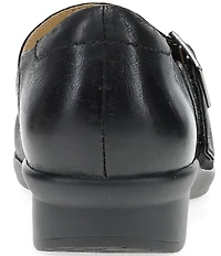 Dansko Collette Burnished Nubuck Leather Mary Jane Pumps