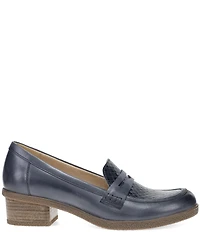 Dansko Danica Waterproof Leather Woven Detail Penny Loafers