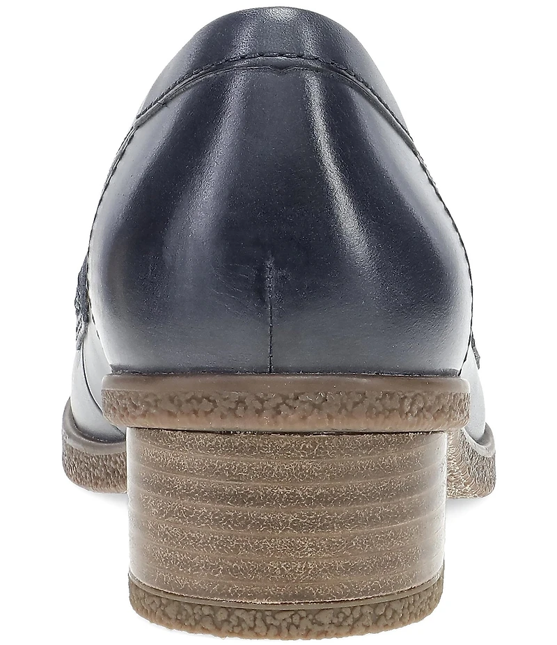 Dansko Danica Waterproof Leather Woven Detail Penny Loafers