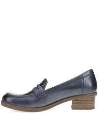 Dansko Danica Waterproof Leather Woven Detail Penny Loafers