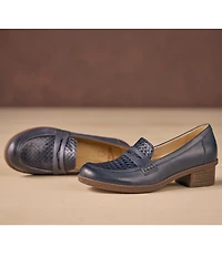 Dansko Danica Waterproof Leather Woven Detail Penny Loafers