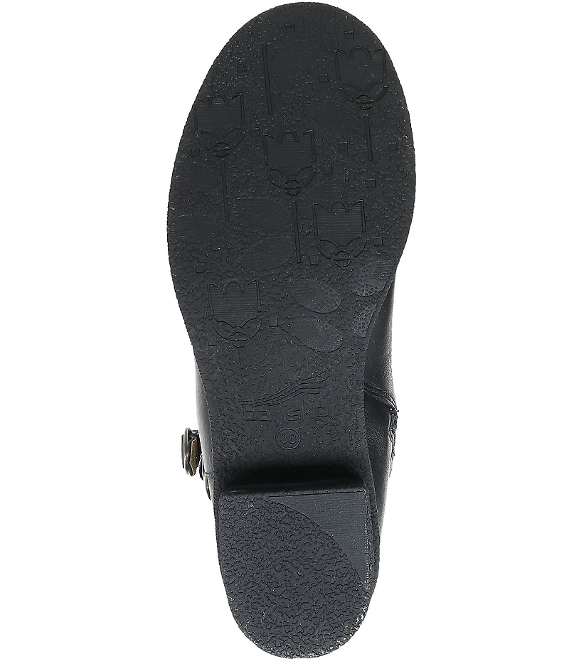 Dansko Dawn Waterproof Suede and Leather Buckle Hardware Tall Boots