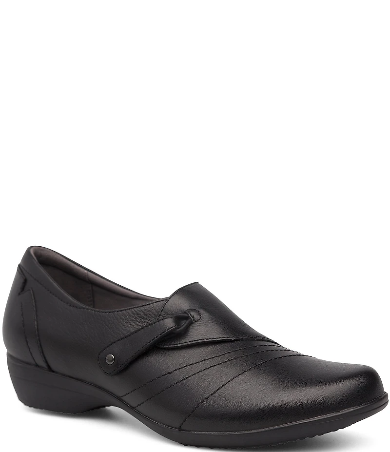 Dansko Franny Leather Slip On Clogs