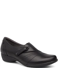 Dansko Franny Leather Slip On Clogs