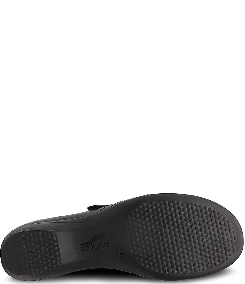 Dansko Franny Leather Slip On Clogs